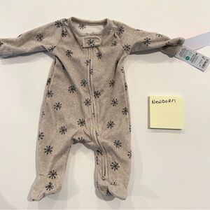 Carter's Gray and Black Footies One Piece Soft Cotton